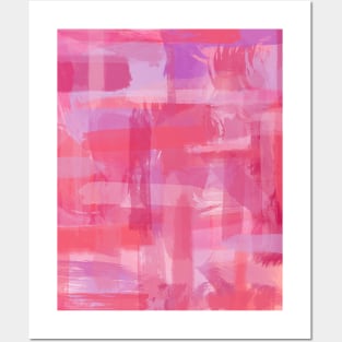 Abstract Pink and Purple Posters and Art